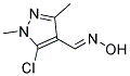 5-CHLORO-1,3-DIMETHYL-1H-PYRAZOLE-4-CARBALDEHYDE OXIME Struktur