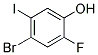 4-BROMO-2-FLUORO-5-IODOPHENOL Struktur