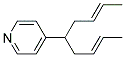 4-[1-(2-BUTENYL)-3-PENTENYL]-PYRIDINE Struktur