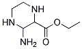 3-AMINO-PIPERAZINE-2-CARBOXYLIC ACID ETHYL ESTER Struktur