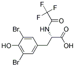 3,5-DIBROMO-N-(TRIFLUOROACETYL)TYROSINE Struktur