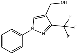 (3-(TRIFLUOROMETHYL)-1-PHENYL-1H-PYRAZOL-4-YL)METHANOL Struktur