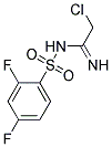 N1-(2-CHLOROETHANIMIDOYL)-2,4-DIFLUOROBENZENE-1-SULFONAMIDE, TECH Struktur