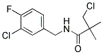 N1-(3-CHLORO-4-FLUOROBENZYL)-3-CHLORO-2,2-DIMETHYLPROPANAMIDE, TECH Struktur