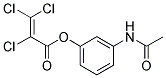 3-(ACETYLAMINO)PHENYL 2,3,3-TRICHLOROACRYLATE, TECH Struktur