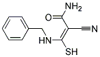 3-(BENZYLAMINO)-2-CYANO-3-SULFANYLACRYLAMIDE, TECH Struktur