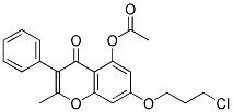 7-(3-CHLOROPROPOXY)-2-METHYL-4-OXO-3-PHENYL-4H-CHROMEN-5-YL ACETATE, TECH Struktur