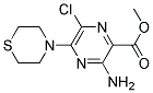 METHYL 3-AMINO-6-CHLORO-5-(1,4-THIAZINAN-4-YL)PYRAZINE-2-CARBOXYLATE, TECH Struktur