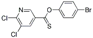 4-BROMOPHENYL 5,6-DICHLOROPYRIDINE-3-CARBOTHIOATE, TECH Struktur