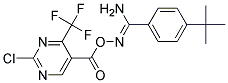 O1-{[2-CHLORO-4-(TRIFLUOROMETHYL)PYRIMIDIN-5-YL]CARBONYL}-4-(TERT-BUTYL)BEN ZENE-1-CARBOHYDROXIMAMIDE Struktur