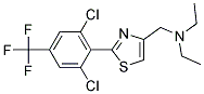 N-({2-[2,6-DICHLORO-4-(TRIFLUOROMETHYL)PHENYL]-1,3-THIAZOL-4-YL}METHYL)-N,N-DIETHYLAMINE Struktur