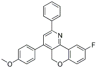 6-FLUORO-1-(4-METHOXY-PHENYL)-3-PHENYL-10H-9-OXA-4-AZA-PHENANTHRENE Struktur