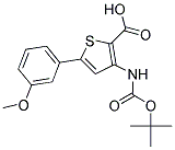 3-TERT-BUTOXYCARBONYLAMINO-5-(3-METHOXYPHENYL)THIOPHENE-2-CARBOXYLIC ACID Struktur