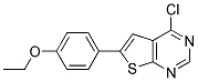 4-CHLORO-6-(4-ETHOXYPHENYL)THIENO[2,3-D]PYRIMIDINE Struktur