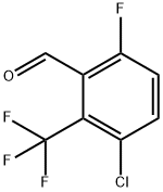 3-CHLORO-6-FLUORO-2-(TRIFLUOROMETHYL)BENZALDEHYDE Struktur