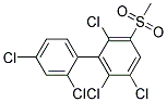 3-METHYLSULFONYL-2,2',4',5,6-PENTACHLOROBIPHENYL Struktur