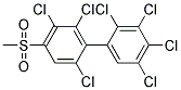 4-METHYLSULFONYL-2,2',3',4',5,5',6-HEPTACHLOROBIPHENYL Struktur