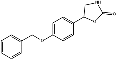 5-(4'-BENZYLOXYPHENYL)-2-OXAZOLIDONE Struktur