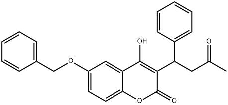 6-BENZYLOXY WARFARIN Struktur