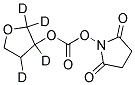 CARBONIC ACID 2,5-DIOXO-PYRROLIDIN-1-YL ESTER TETRAHYDRO-FURAN-D4-3-YL ESTER Struktur