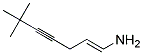 6,6-DIMETHYLHEPT-1-EN-4-YN-1-AMINE Struktur