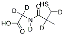 N-(3-MERCAPTO-2-METHYLPROPANOYL)GLYCINE-D5 Struktur