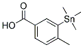 3-TRIMETHYLSTANNYL-4-METHYL BENZOIC ACID Struktur