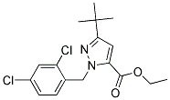 ETHYL 3-TERT-BUTYL-1-(2,4-DICHLOROBENZYL)-1H-PYRAZOLE-5-CARBOXYLATE, TECH. Struktur