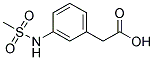 3-(METHANESULPHONYLAMINO)PHENYLACETIC ACID Struktur