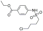 ETHYL 4-{[(4-CHLOROBUTYL)SULPHONYL]AMINO}BENZOATE Struktur