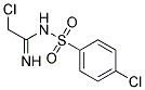 N1-(2-CHLOROETHANIMIDOYL)-4-CHLOROBENZENE-1-SULPHONAMIDE Struktur