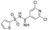 N-[(2,6-DICHLOROPYRIDIN-4-YL)(IMINO)METHYL]THIOPHENE-2-SULPHONAMIDE Struktur