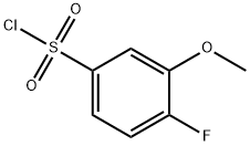 4-FLUORO-3-METHOXYBENZENESULPHONYL CHLORID Struktur