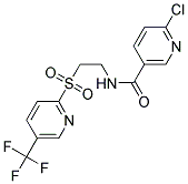 6-CHLORO-N-(2-{[5-(TRIFLUOROMETHYL)PYRIDIN-2-YL]SULPHONYL}ETHYL)NICOTINAMIDE Struktur