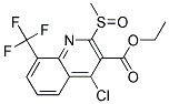 ETHYL 4-CHLORO-2-(METHYLSULPHINYL)-8-(TRIFLUOROMETHYL)QUINOLINE-3-CARBOXYLATE Struktur