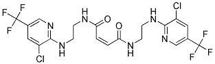 MALEIC ACID MONO-2-[3-CHLORO-5-(TRIFLUOROMETHYL)PYRID-2-YLAMINO]ETHYLAMID Struktur