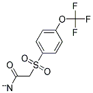 4-(TRIFLUOROMETHOXY)BENZENESULPHONYLACETONITRIL Struktur