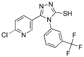 5-(2-CHLOROPYRID-5-YL)-4-(3-TRIFLUOROMETHYLPHENYL)-4H-1,2,4-TRIAZOLE-3-THIOL 95+% Struktur