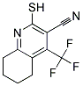 3-CYANO-2-MERCAPTO-4-(TRIFLUOROMETHYL)-5,6,7,8-TETRAHYDROQUINOLIN Struktur