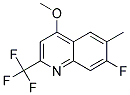 7-FLUORO-4-METHOXY-6-METHYL-2-(TRIFLUOROMETHYL)QUINOLIN Struktur