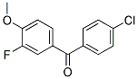 4-CHLORO-3'-FLUORO-4'-METHOXYBENZOPHENON Struktur