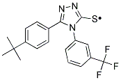 5-(4-TERT-BUTYLPHENYL)-4-[3-(TRIFLUOROMETHYL)PHENYL]-1,2,4-TRIAZOLE-3-THIO Struktur