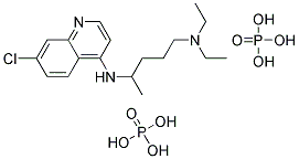 7-CHLORO-N-(5-(DIETHYLAMINO)PENTAN-2-YL)QUINOLIN-4-AMINE BIS(PHOSPHATE) Struktur