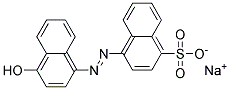 sodium 4-[(4-hydroxynaphthyl)azo]naphthalenesulphonate  Struktur