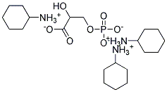 D-3-Phosphoglyceric acid tris (cyclohexylamine)salt Struktur