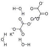 Chromium potassium oxalate trihydrate Struktur