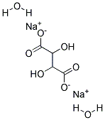 Sodium DL-tartrate dihydrate Struktur