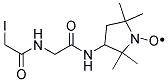 3-[2-(2-Iodoacetamido)acetamido]-2,2,5,5-tetramethyl-1-pyrrolidinyloxy,free radical Struktur