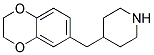 4-[3,4-(Ethylenedioxy)benzyl]piperidine  Struktur