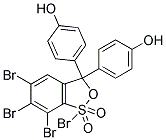 3,4,5,6-Tetrabromophenolsulfonephtalein  Struktur